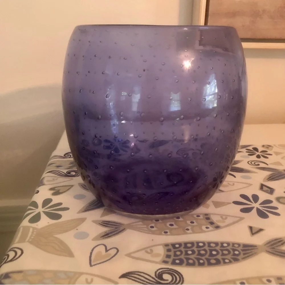 Cobalt Blue Bubble Vase